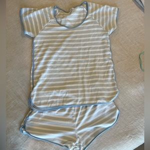 Lake Pajama Pima Short Set Seaside Size M